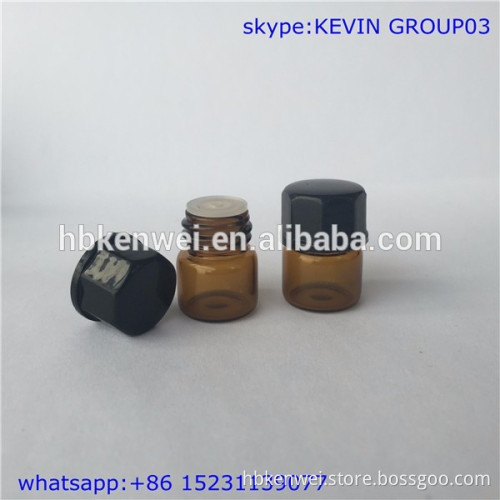 china wholesale 1/4 dram clear glass vial amber glass bottle